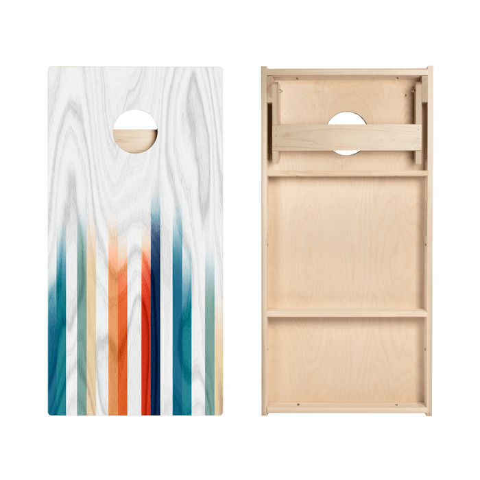 Multi Faded Stripes Star Cornhole Boards - ACA - 000303 | American Cornhole Association