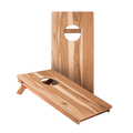 Classic Triangle Blue Mauve and Ivory Stripes Backyard 1x2 ft Cornhole Boards - American Cornhole Association