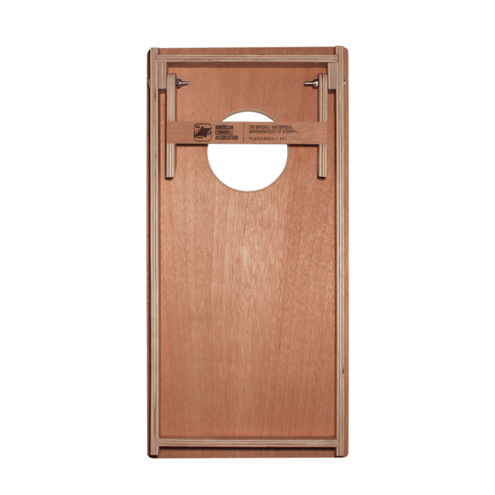 Classic Stripes Mahogany Cream, Blue, and Mauve Backyard 1x2 ft Cornhole Boards, - American Cornhole Association