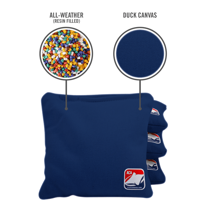 Navy Blue Daily 66x Cornhole Bags - 105655 - 5A | American Cornhole Association