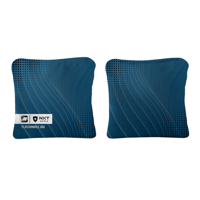 Navy NXT Shield Cornhole Bags, - American Cornhole Association
