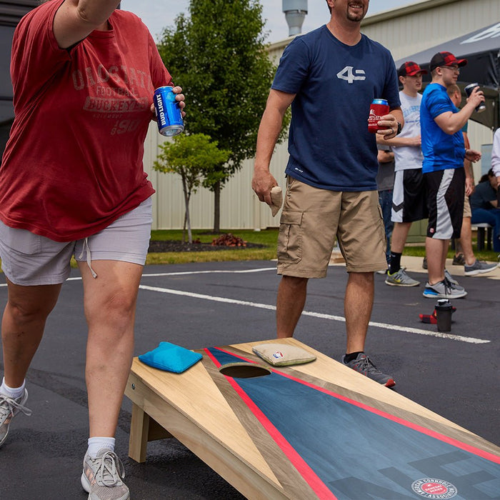 New England Football Gameday Classic Triangle Star Cornhole Boards - ACA - 000465 | American Cornhole Association