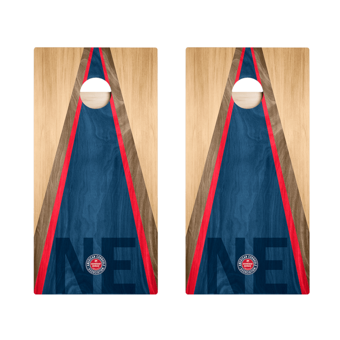 New England Football Gameday Classic Triangle Star Cornhole Boards, - American Cornhole Association