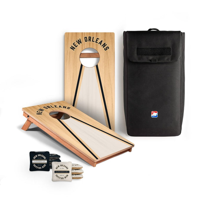 New Orleans Football Gameday Backyard 1x2 ft Cornhole Board Set - WACA - 500443 - WB | American Cornhole Association