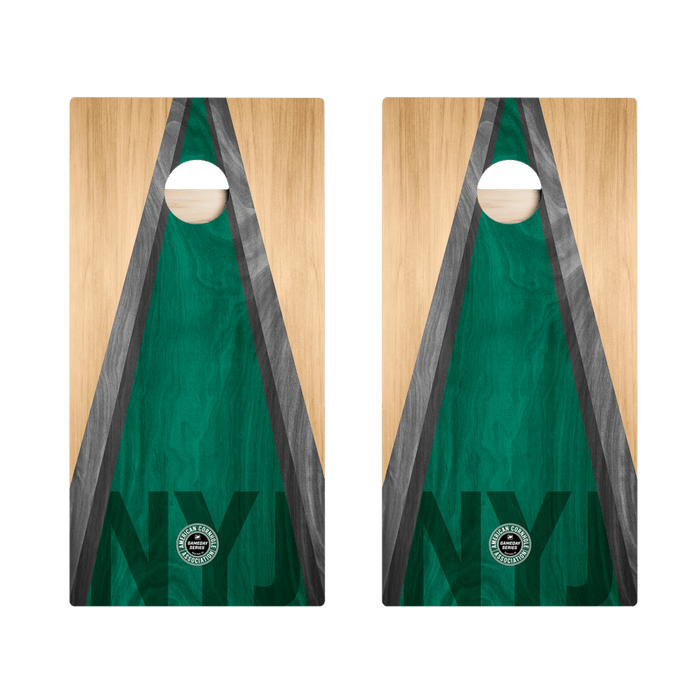 New York NYJ Football Gameday Classic Triangle Star Cornhole Boards, - American Cornhole Association