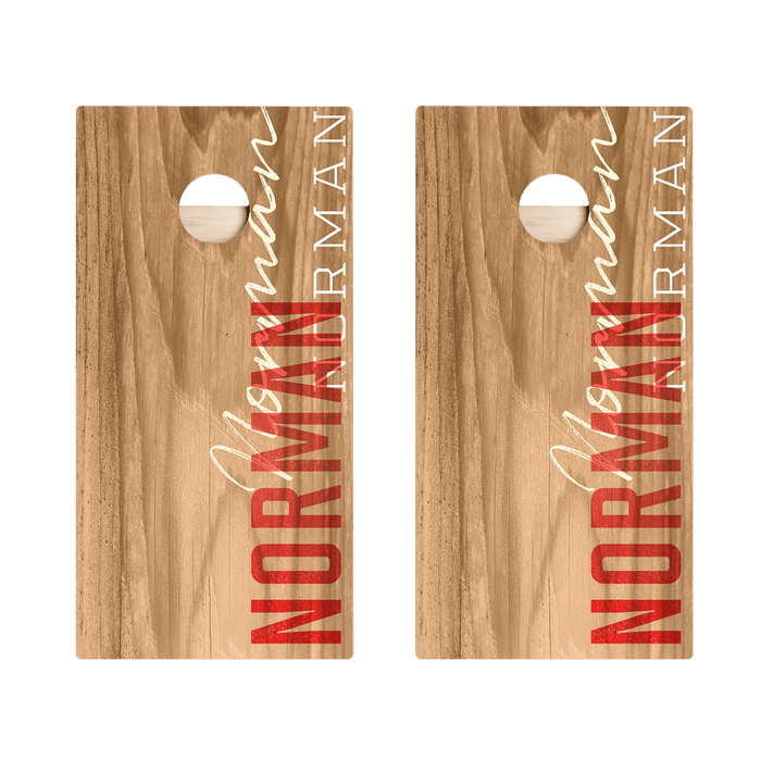 Norman Campus Gameday Star Cornhole Boards, - American Cornhole Association