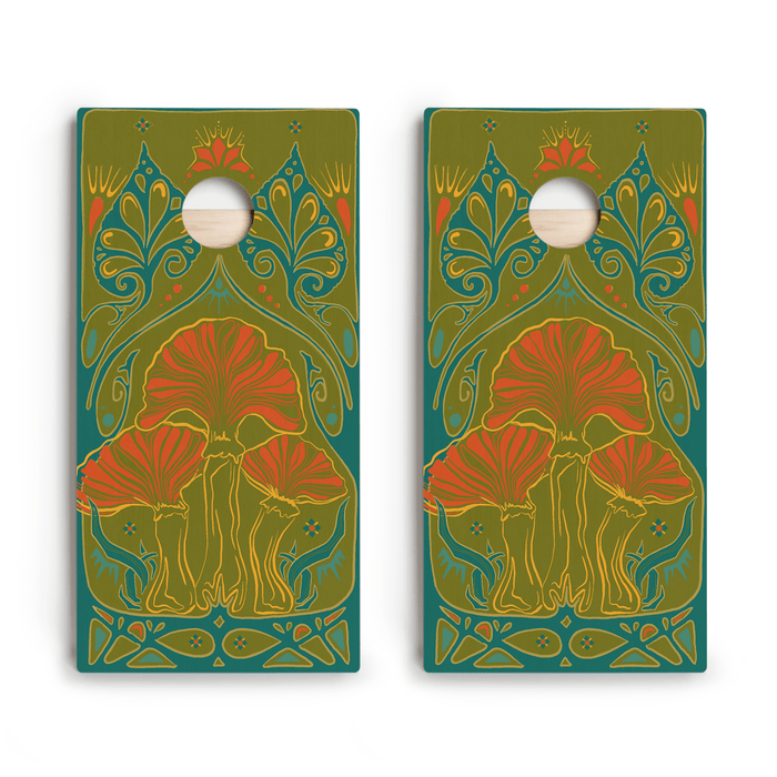 Nouveau Shroom Star Cornhole Boards - ACA - 000493 | American Cornhole Association