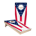 Ohio Flag Star Cornhole Boards - ACA - 000137 | American Cornhole Association