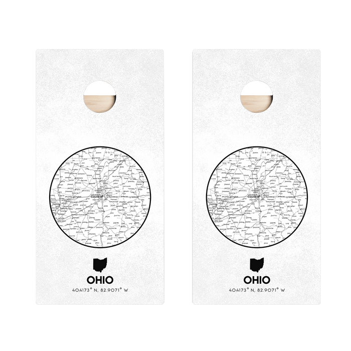 Ohio State Map Star Cornhole Boards, - American Cornhole Association
