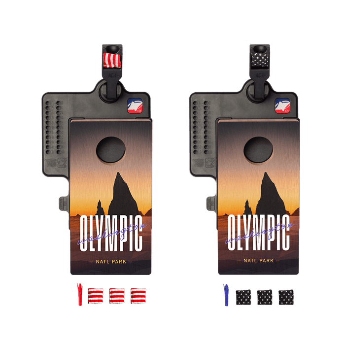 Olympic Double Chuck Mini Cornhole Tabletop Game, - American Cornhole Association