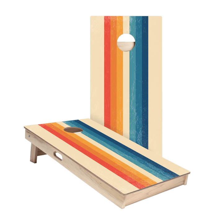 Ombre Multi - Stripe Star Cornhole Boards - ACA - 000312 | American Cornhole Association
