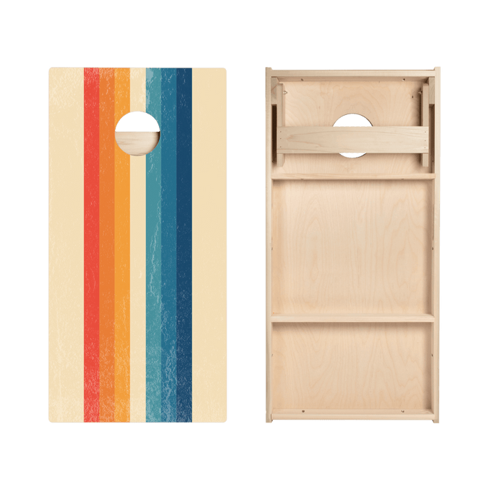 Ombre Multi - Stripe Star Cornhole Boards - ACA - 000312 | American Cornhole Association