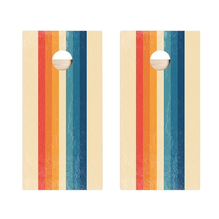 Ombre Multi - Stripe Star Cornhole Boards - ACA - 000312 | American Cornhole Association