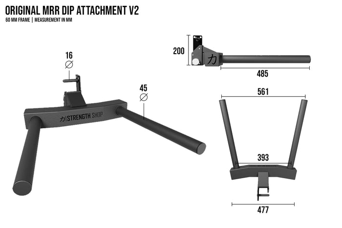 Original V2 MRR 60 I Dip Horn - Strength Shop