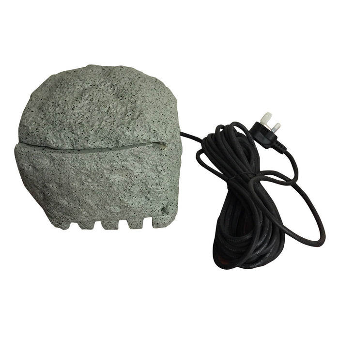 Outdoor Pond / Garden Electric Extension Box Socket Rock Effect 4 x Sockets