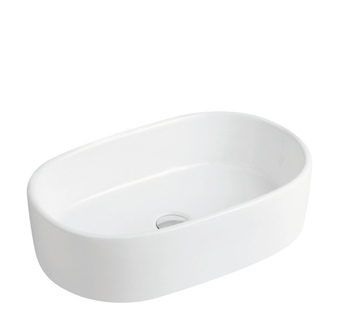 Oval Above Counter Wash Basin - White