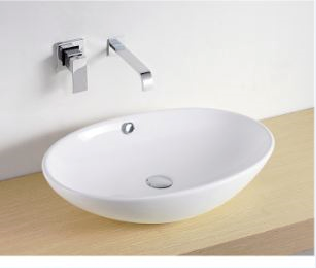 Oval Above Counter Wash Basin - White