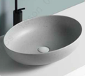 Oval Above Counter Wash Basin c/w Waste - Light Grey
