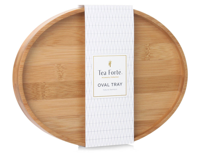 Bamboo oval tea tray