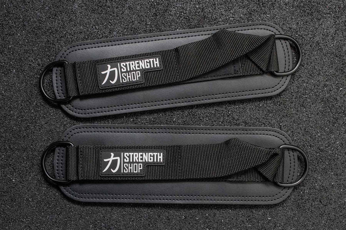 Padded Ankle Cuffs for Cable Kickbacks, Glute & Leg Training (Pair) - Strength Shop
