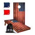 Patriotic Beginner Basics 2x4 Cornhole Set with Bags