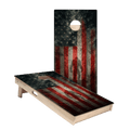 Patriotic USA Flag Sasquatch Star Cornhole Boards, - American Cornhole Association