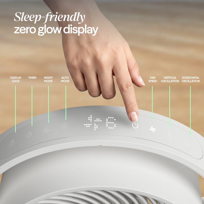 Pedestal Air Circulator Fan - Cloud Linen