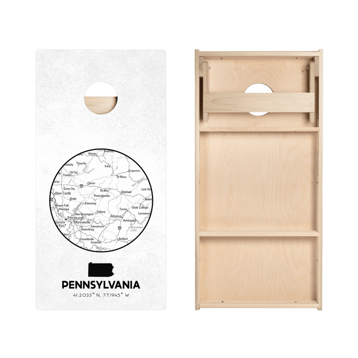 Pennsylvania State Map Star Cornhole Boards, - American Cornhole Association