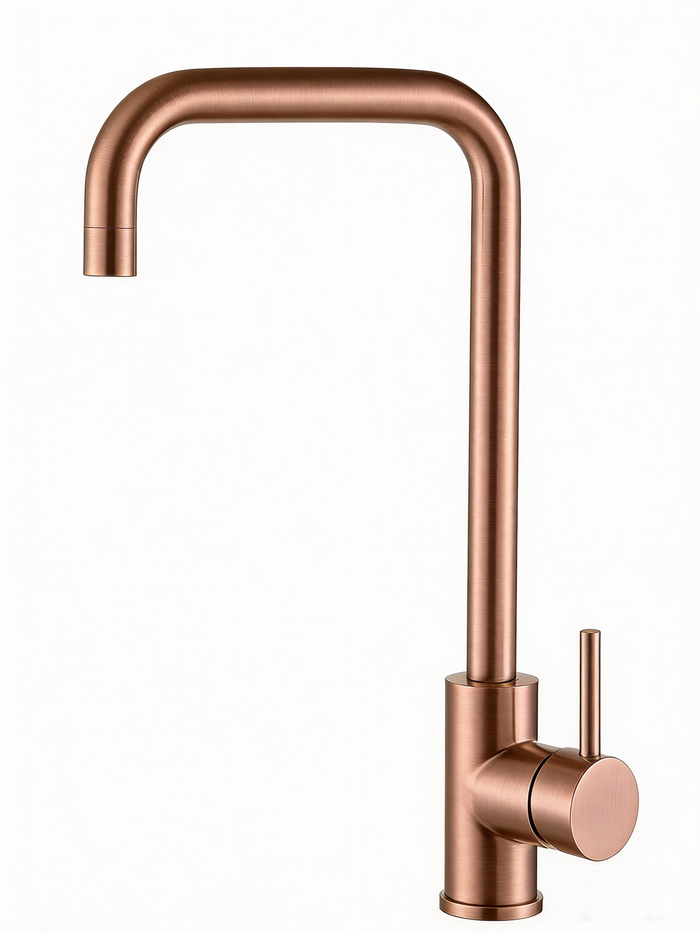 Pillar Sink Mixer - Brushed Rose Gold