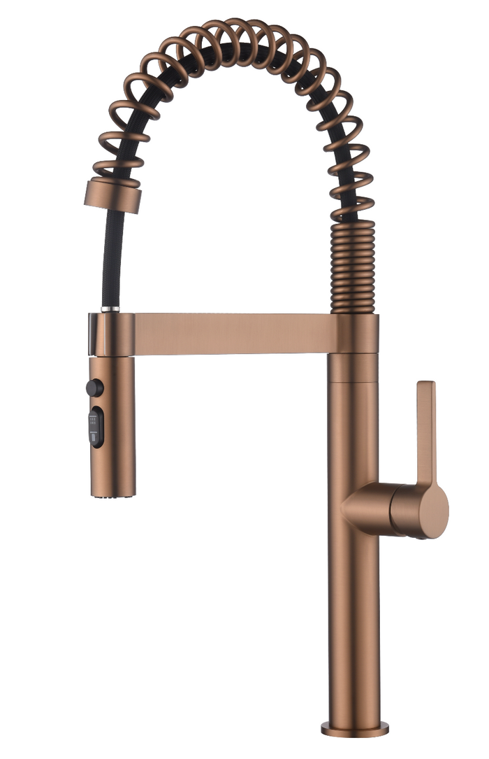 Pillar Sink Mixer - Rose Gold