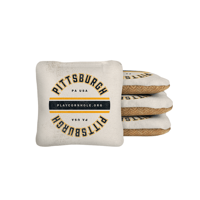 Pittsburgh Football Gameday Backyard 1x2 ft Cornhole Board Set - WACA - 500449 - WB | American Cornhole Association