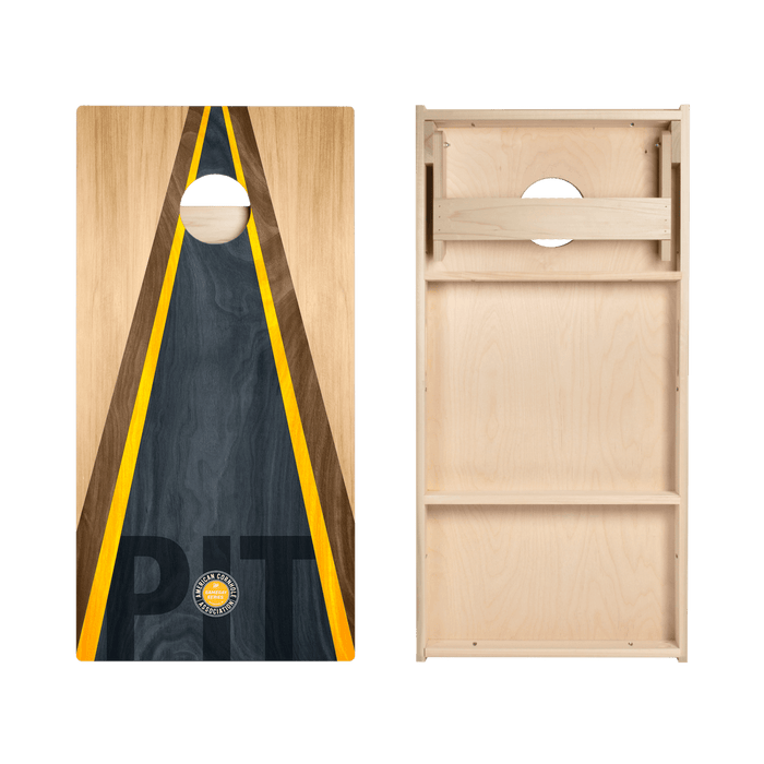 Pittsburgh Football Gameday Classic Triangle Star Cornhole Boards, - American Cornhole Association