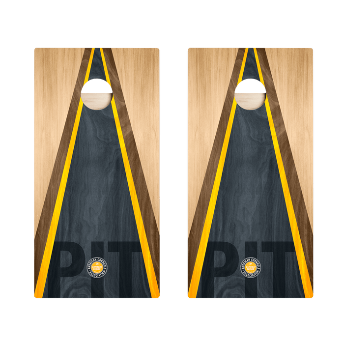 Pittsburgh Football Gameday Classic Triangle Star Cornhole Boards, - American Cornhole Association