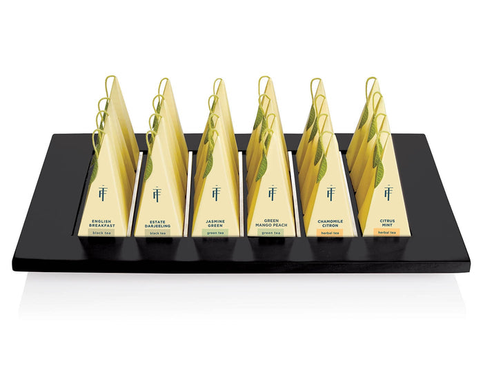 Presentation Tray with 24 pyramid infusers