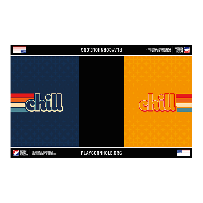 Professional Retro Chill Cornhole Pitch Pads, - American Cornhole Association
