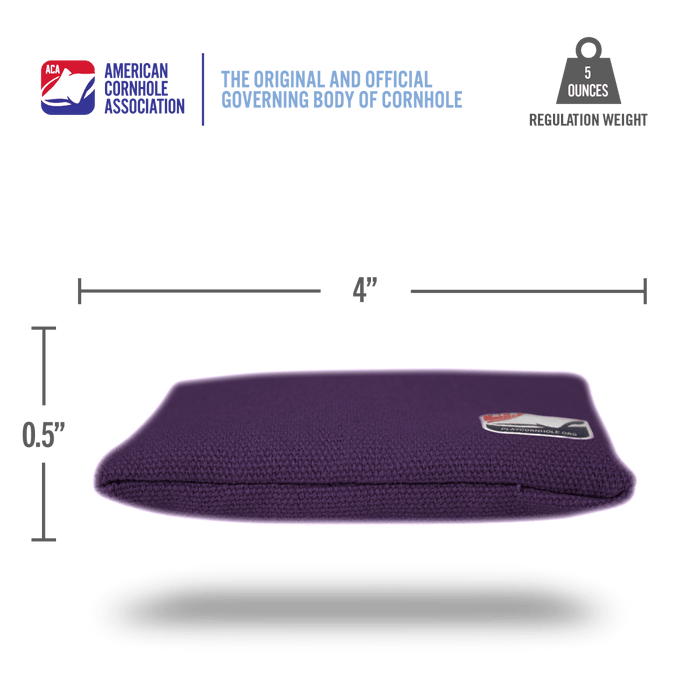Purple Daily 44x Cornhole Bags - American Cornhole Association