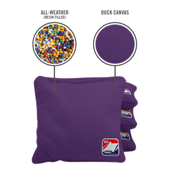 Purple Daily 66x Cornhole Bags, - American Cornhole Association