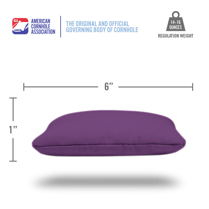 Purple Daily 66x Cornhole Bags, - American Cornhole Association