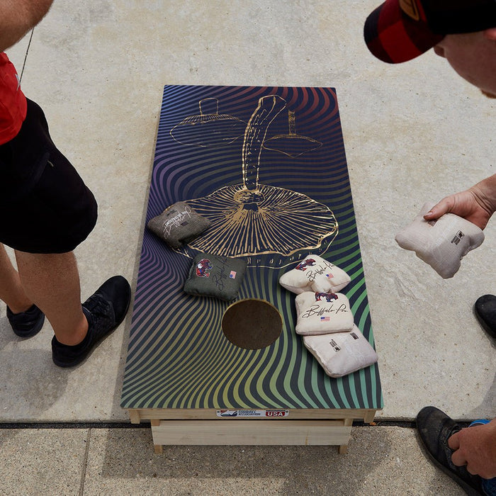 Purple Dreams Star Cornhole Boards - ACA - 000486 | American Cornhole Association