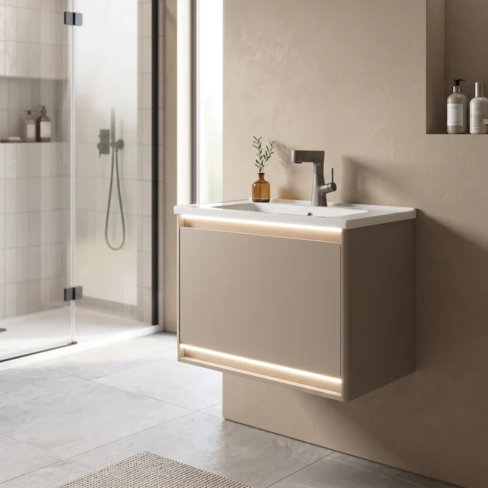PVC Basin Cabinet Set in a room setting