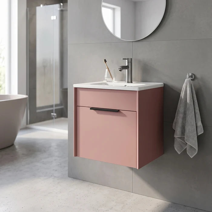 PVC Basin Cabinet Set in a room setting