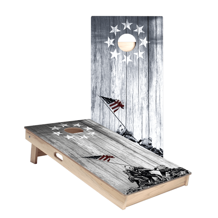 Raise The Flag Star Cornhole Boards - ACA - 000038 | American Cornhole Association