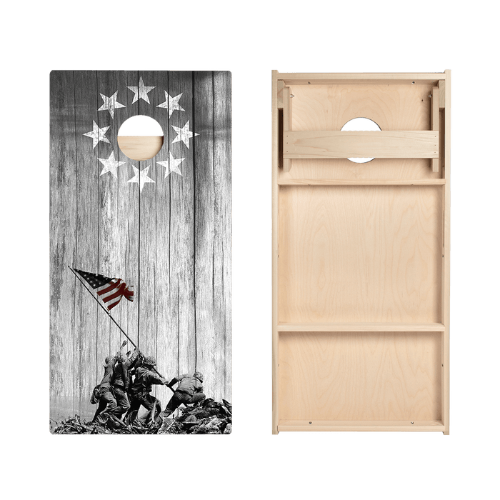 Raise The Flag Star Cornhole Boards - ACA - 000038 | American Cornhole Association