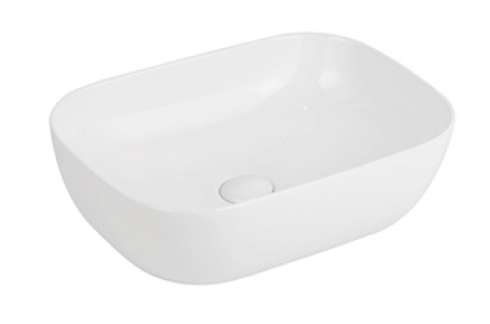 Rectangular Above Counter Wash Basin - White