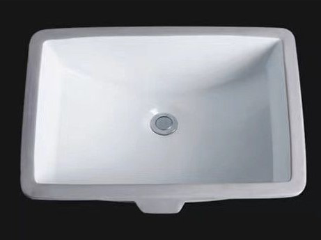 Rectangular Under Counter Wash Basin with Oveflow - White