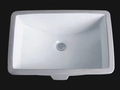 Rectangular Under Counter Wash Basin with Oveflow - White