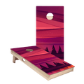 Red Forest Sunset Star Cornhole Boards, - American Cornhole Association