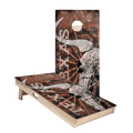 Red Texas Longhorn Star Cornhole Boards - ACA - 000184 | American Cornhole Association