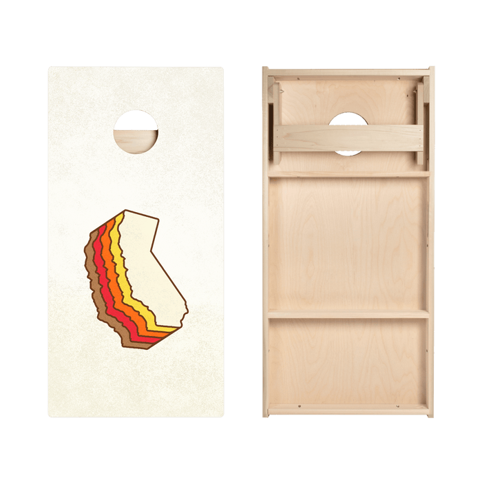 Retro California Star Cornhole Boards - ACA - 000360 | American Cornhole Association