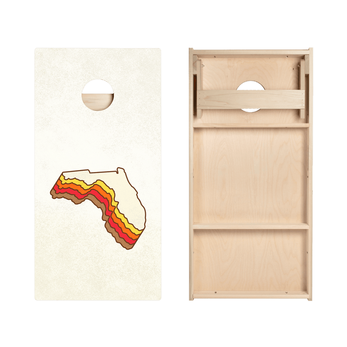 Retro Florida Star Cornhole Boards, - American Cornhole Association